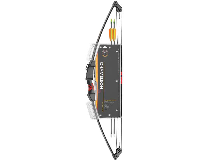 Kinder compoundboog 10-15 LBS Zwart / Incl 2x Pijl 68,5cm Glasfiber ( Alleen te koop vanaf 18 jaar ! )-4106-a